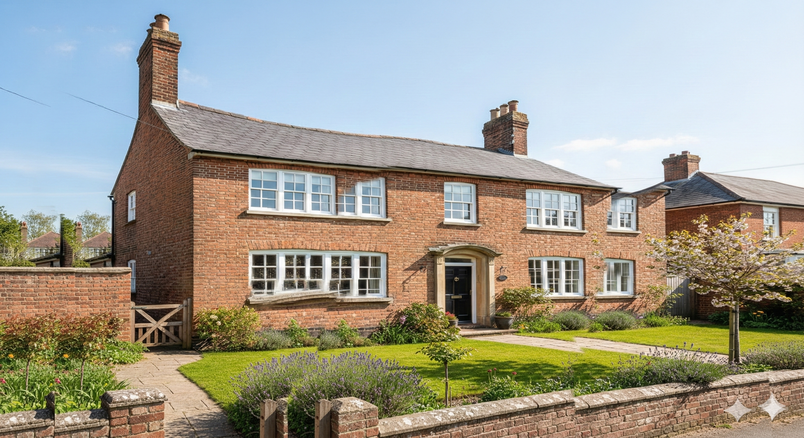 Solar panels on a UK home